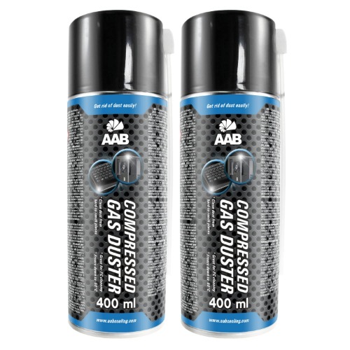 2 x AAB Compressed Gas Duster 400 ml