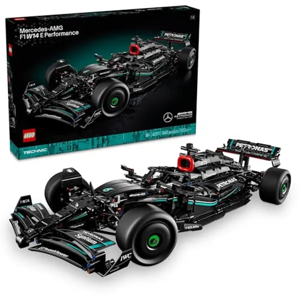 LEGO Technic Mercedes-AMG F1 W14 E Performance Race Car Building Set, Scale Model Car Gift for Adults, Authentically Detailed Build and Display Model for Home or Office Décor, 42171
