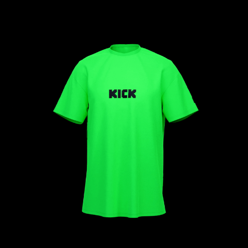 KICK_Green_T-Shirt | Neon Green / XL