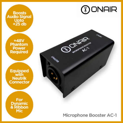 ONAIR Mic Booster AC-1 for Dynamic Microphone