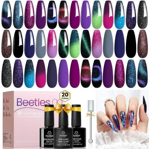 Beetles Cosmic Mirage Gel Colors Nail Set