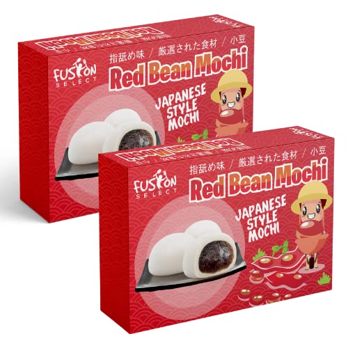 2x Royal Treats For Families Japanese Rice Cake Mochi Daifuku (Red Bean), 7.4 Ounce