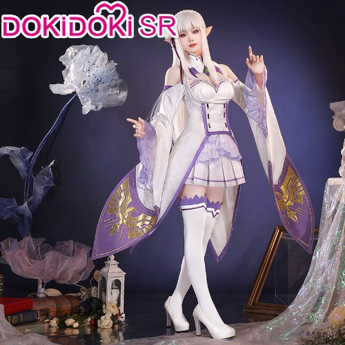 Re:Zero Cosplay Emilia Costume 