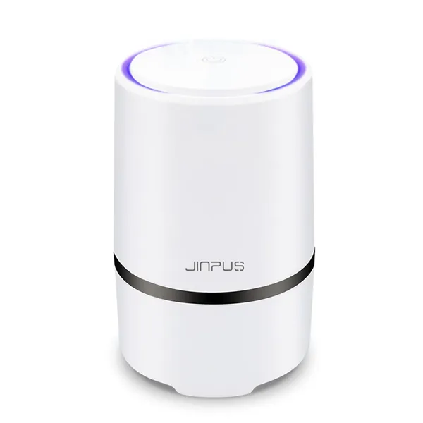 JINPUS Air Purifier Small Portable Air Cleaner for Bedroom with HEPA Filter, Upgraded Low Noise Home Air Purifiers GL-2103 (Powered by 4.9ft USB cable, No Adapter)