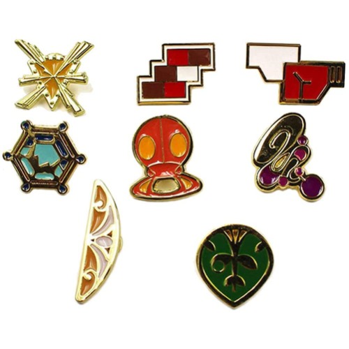 vivianan Pocket Monster Generation 1-6 Gym Badge Collection Box Game Collection Badges Set of 8PCS Gift for Boy and Girls (E)