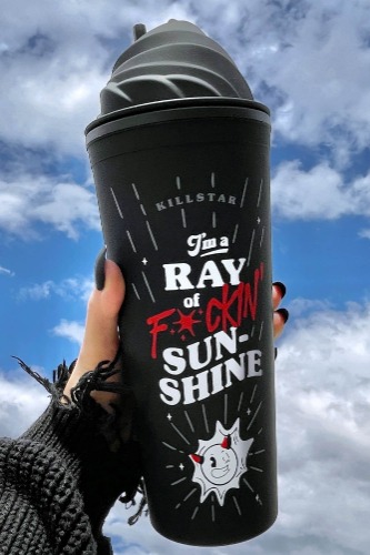 Ray Of Sunshine Cold Brew Cup | One Size / Black / 100% BPA Free Plastic.