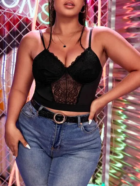 Lace Bustier Cami Top