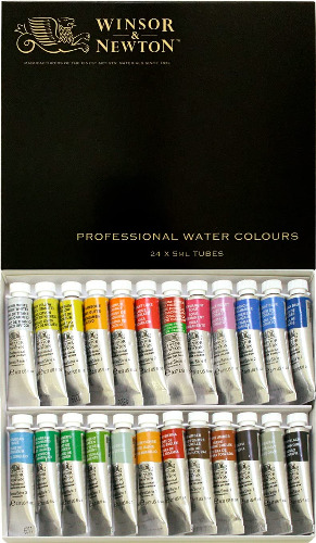 Windsor & Newton Artist Watercolor 5ml 24 Color Set - 24 colors Single Item