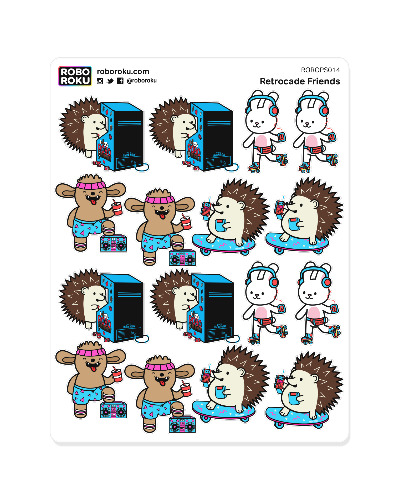 Retrocade Friends - Planner Stickers