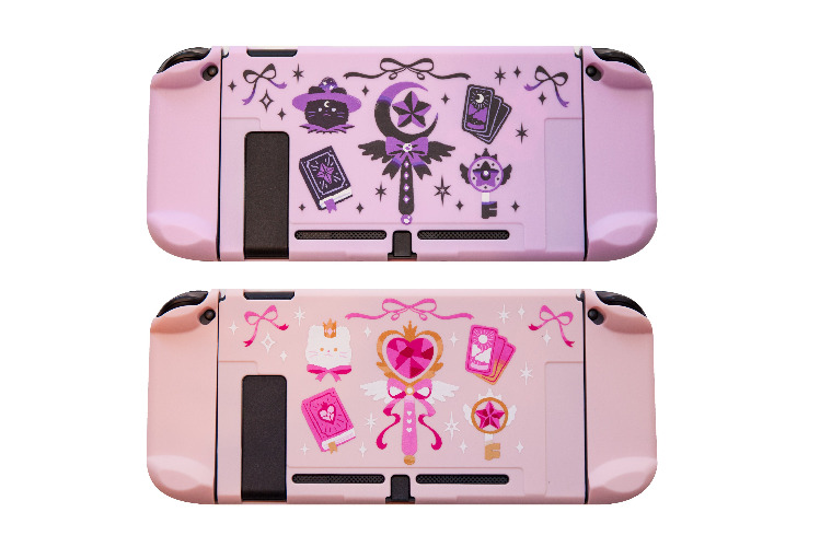 Cute Magician Soft Matte Case for Regular Switch | Pink Magician