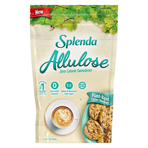 SPLENDA Allulose Plant Based Zero Calorie Sweetener For Baking & Beverages, 3 Pound Resealable Pouch - 3 Pound (Pack of 1)