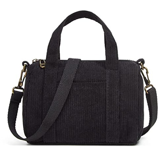 Crossbody Bags for Women Corduroy Hobo Bag Shoulder Bags Crossbody Purses Satchels Bag Wallets Small Tote Handbag 2023 - Black