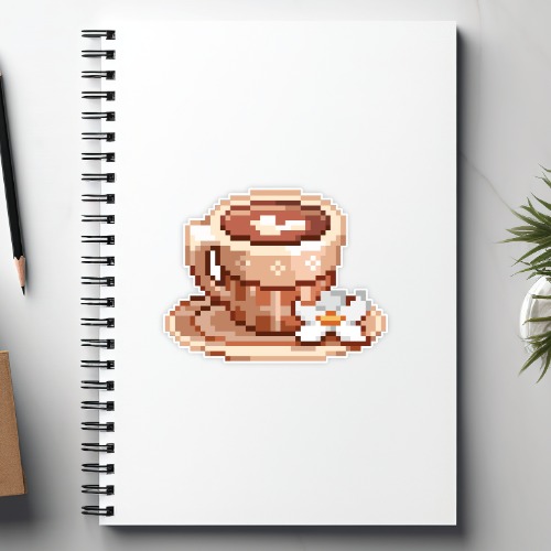 Coffee Cup Sticker | Default Title