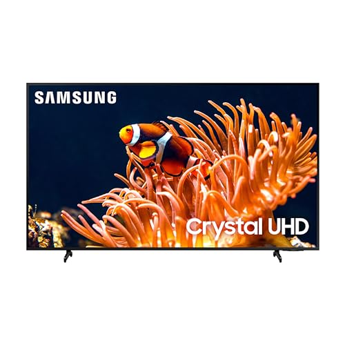 SAMSUNG 55-Inch Class 4K Crystal UHD DU8000 Series HDR Smart TV w/Object Tracking Sound Lite, Motion Xcelerator, Ultra Slim Design, Gaming Hub, Alexa Built-in (UN55DU8000, 2024 Model) - 55-Inch