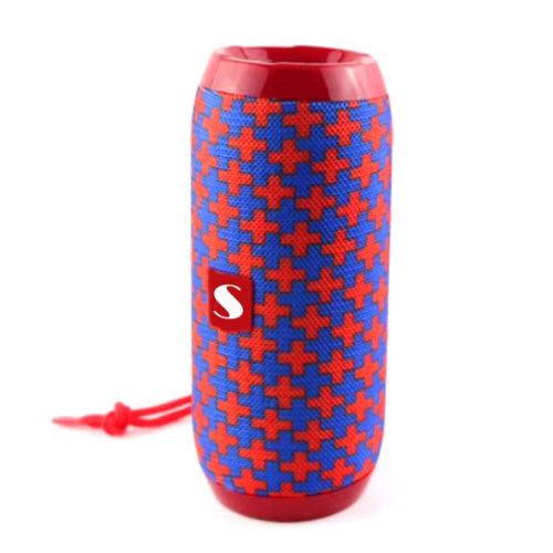 Music Manager Bluetooth Speaker And Subwoofer - GEOMETRIC RED