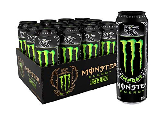 Monster Energy Energy Drink Import, 18.6 Ounce (Pack of 12) - Import - 18.6 Ounce (Pack of 12)
