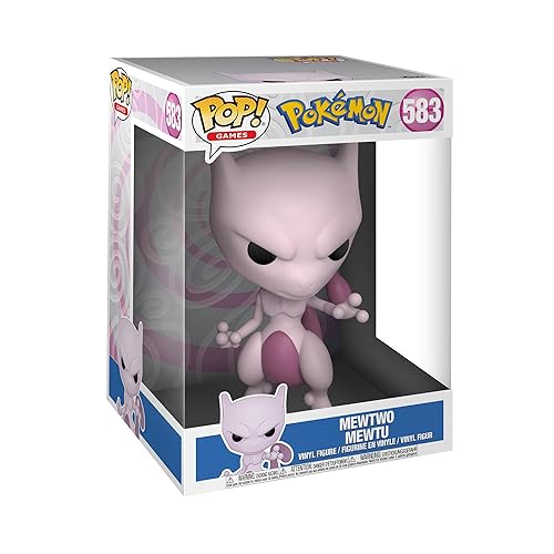 Funko POP! Jumbo: Pokemon - Mewtwo - Collectable Vinyl Figure - Gift Idea - Official Merchandise - Toys for Kids & Adults - Video Games Fans - Model Figure for Collectors and Display - POP ''10