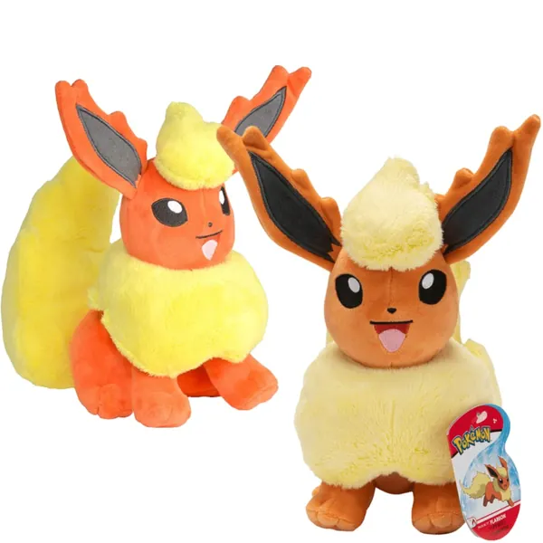 Pokemon Cuddly Toy Flareon Flamara 20 cm - Pokemon Plush Toy - New 2022 - Pokemon Plush - Officially Licensed Pokemon Toy