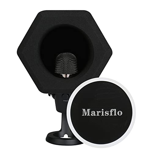 Professional Microphone Isolation Ball with 2-Layered Pop Filter, High Density Foam Great Noise Cancellation…