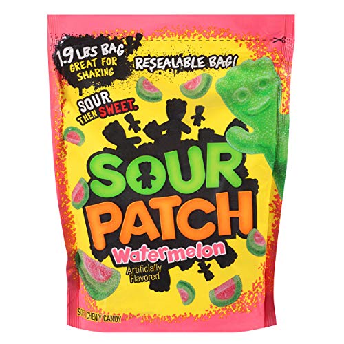 SOUR PATCH KIDS Watermelon Soft & Chewy Candy, 1.9 lb