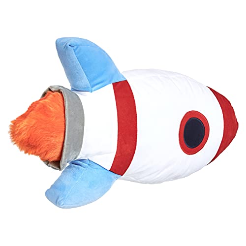 Amazon Basics Kids Space Rockets Decorative Pillow - Spaceship, Polyester, Assorted, 16.5" x 4" - Assorted