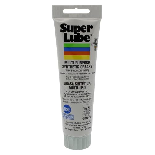 Super Lube 21030 Synthetic Grease (NLGI 2), 3 oz Tube ( Packaging May Vary ) - Synthetic Grease