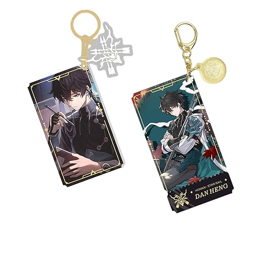Dan Heng Keychain Only Silence Remains Honkai Star Rail Light Cones Acrylic Thick Plate Keychain Pendant