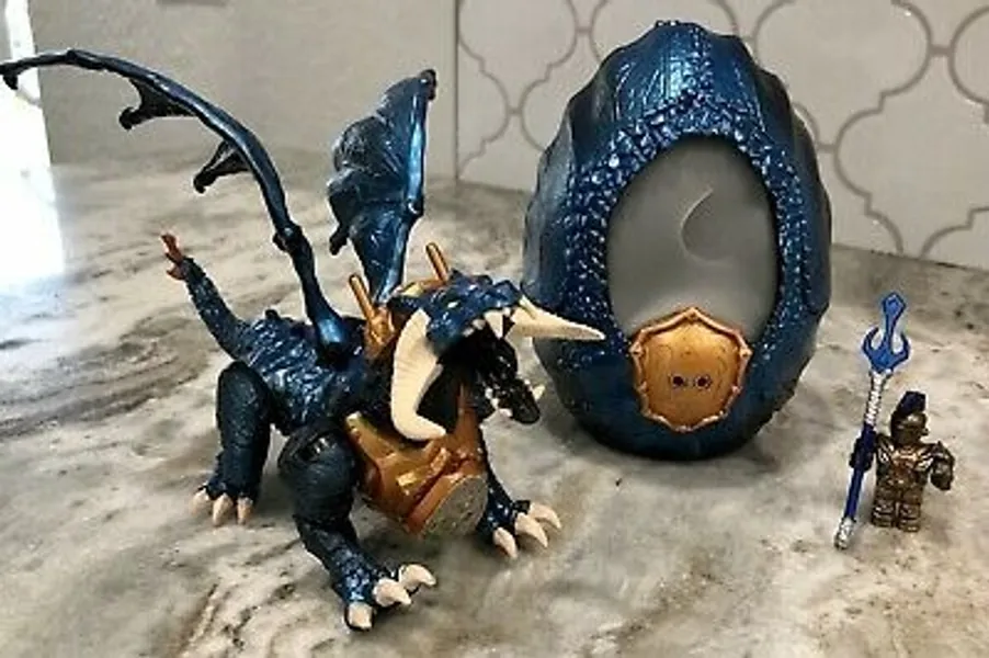 Mega Bloks Plasma Egg Dragons BLAZEBASILISK Blue Dragon 9646 Building Toy | eBay