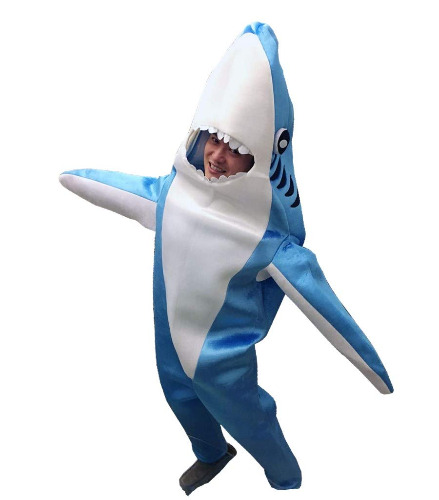Luxfan Fleece Adult Shark Onesie Halloween Costume Cosplay Funny Outfit Jumpsuit