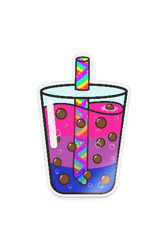 Equali-tea Bisexual Laminated Sticker