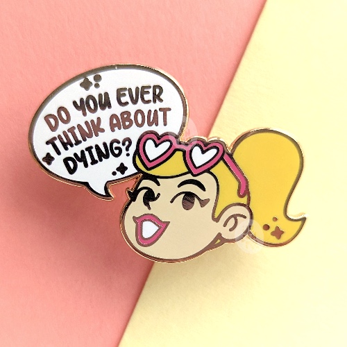 Existential Barb Enamel Pin - A Grade