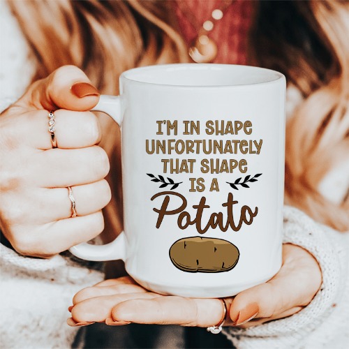 I'm In Shape Ceramic Mug 15 oz - White / One Size