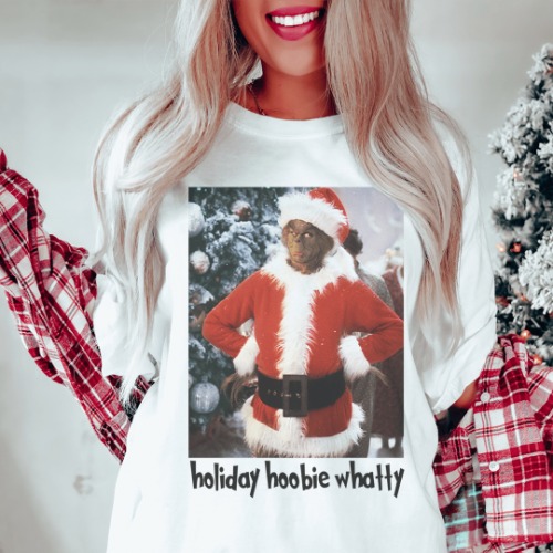 Holiday Hoobie Whatty Tee - White / 2XL