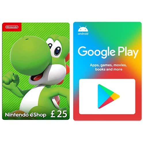 Nintendo eShop Card | 25 GBP | Download Code + Google Play gift code £10 (Email Delivery - UK Customers Only) - + Google £10 Card - £25