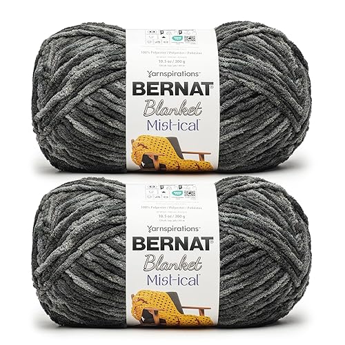 Bernat Blanket Mist-ical Cinder 2 Pack of 300g Yarn - Cinder