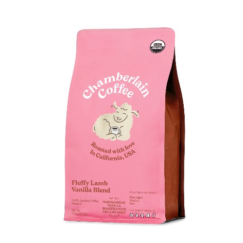 Chamberlain Coffee Fluffy Lamb Vanilla Blend - Ground - Whole Bean Fluffy Lamb Vanilla Blend 12 Ounce (Pack of 1)