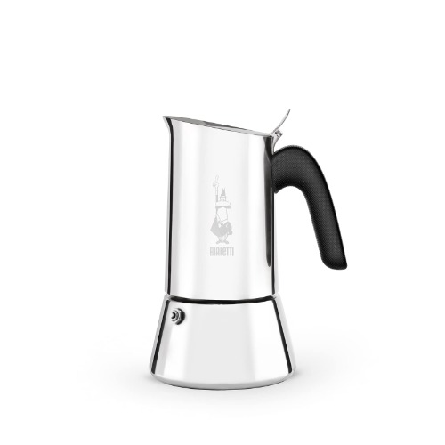 Bialetti New Venus Espresso Maker for Induction, Steel, Silver, 6 Cups