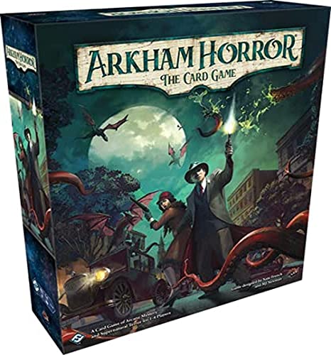 Arkham Horror: The Card Game: Revised Core Set - Horror Game - Mystery Game - Cooperative Card Games - Adults and Teens Ages 14+ - 1-4 Players - Avg. Playtime 1-2 Hours - Made by Fantasy Flight Games