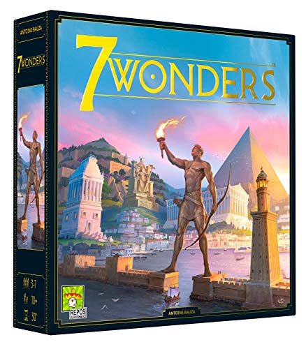 7 Wonders Board Game (BASE GAME)-New Edition | Board Game for Adults and Family | Civilization and Strategy Board Game | 3-7 Players | Ages 10 and up | Made by Repos Production - 7 Wonders (Base Game)