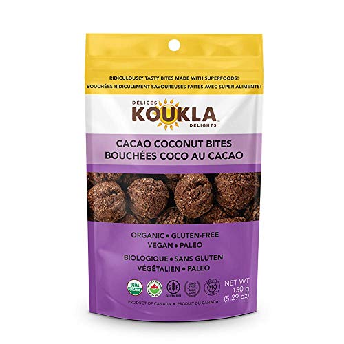 KOUKLA Delights - Cacao Coconut Macaroons, Cacao Coconut, 150 Grams