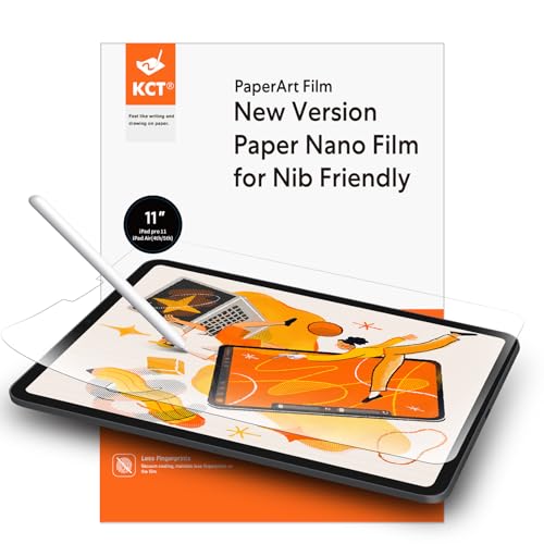 KCT 2 Pack Paperfeel Screen Protector Compatible with iPad Pro 11 Inch (2022&2021&2020&2018) / iPad Air 5th&4th (10.9 inch, 2022&2020) Matte for Drawing Anti-Glare and Easy Installation