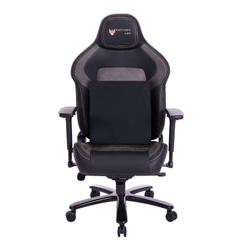 Fantasylab Big and Tall Gaming Chair 440lb Metal Base Memory Foam Lumbar Seat Cushion 4D Adjustable Arms Swivels & Reclines Ergonomic High-Back Racing Computer Gaming Chair - Classic Black