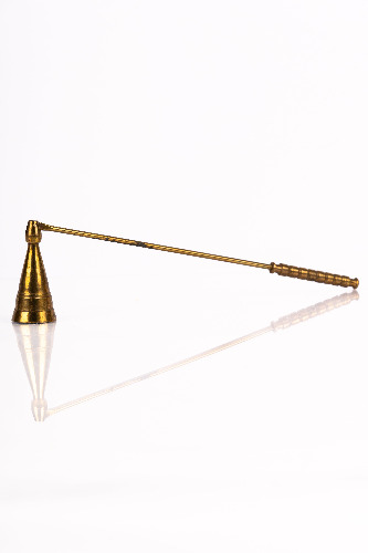 Vintage Brass Candle Snuffer - Twisted Handle
