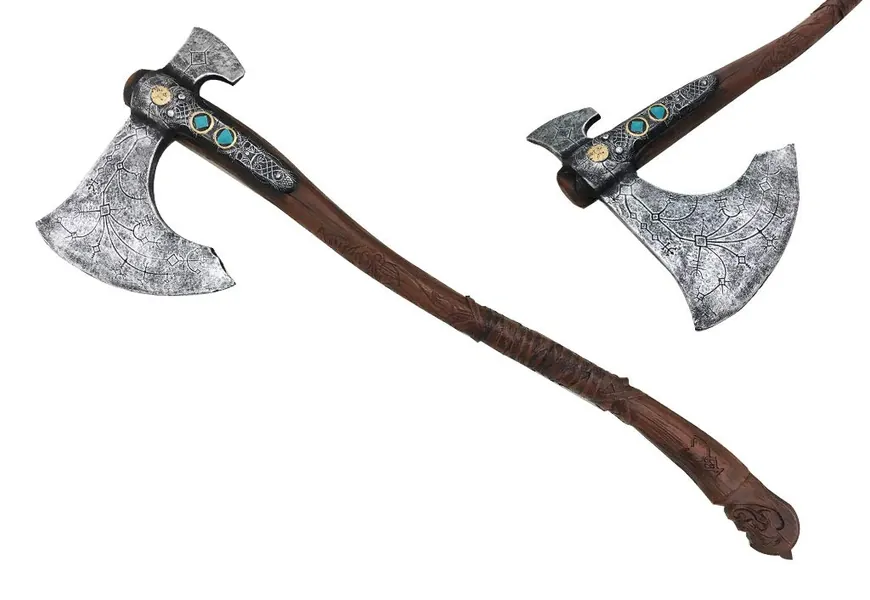 Blazing Steel Brand 36.5" Medieval Leviathan Axe Foam Cosplay Costume Party Prop 1:1 Replica