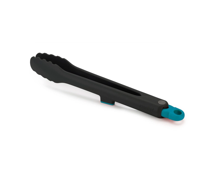 Joseph Joseph Duo Vergrendeling Keukentang om te koken, Hittebestendig en met gereedschapshouder, voor grillen, koken, bakken & serveren, Zwart