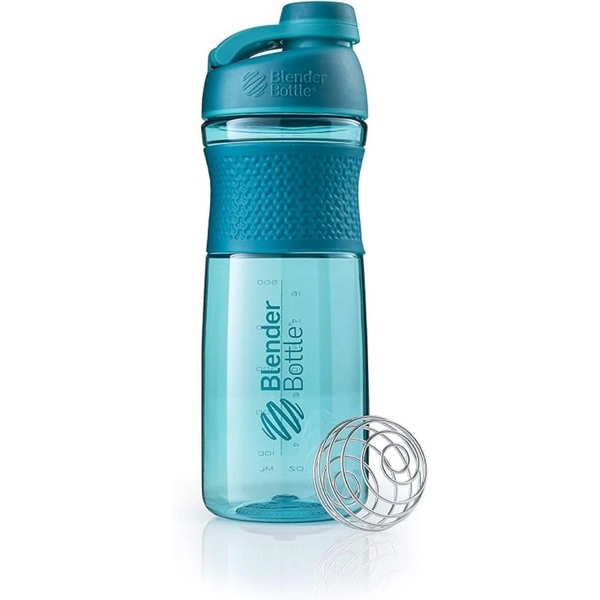 BlenderBottle Sportmixer Twist Tritan / Proteïne / Fitness Shaker met BlenderBall (BPA vrij), 820 ml - teal