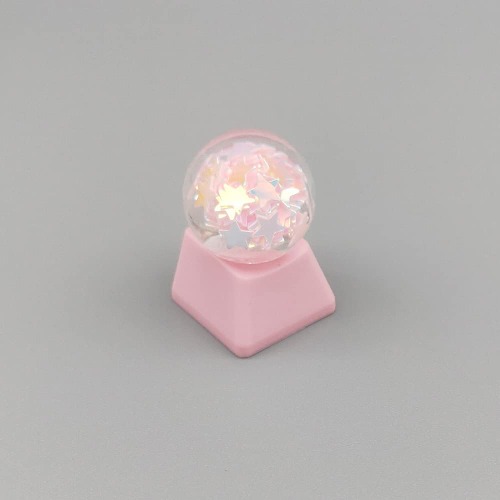 YupYay Crystal Ball Keycap Esc keycaps DIY Personality Custom Keycap Replacement Bottom Keycaps Gift for Cherry Mx Switch - star