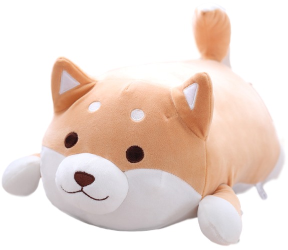 Happy/Sleepy Shibe Plushie (4 VARIANTS, 2 SIZES) - 22" / 55 cm / Happy (Toasted)