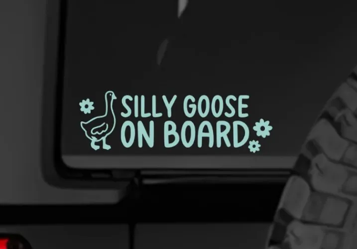 Silly Goose Car Decal