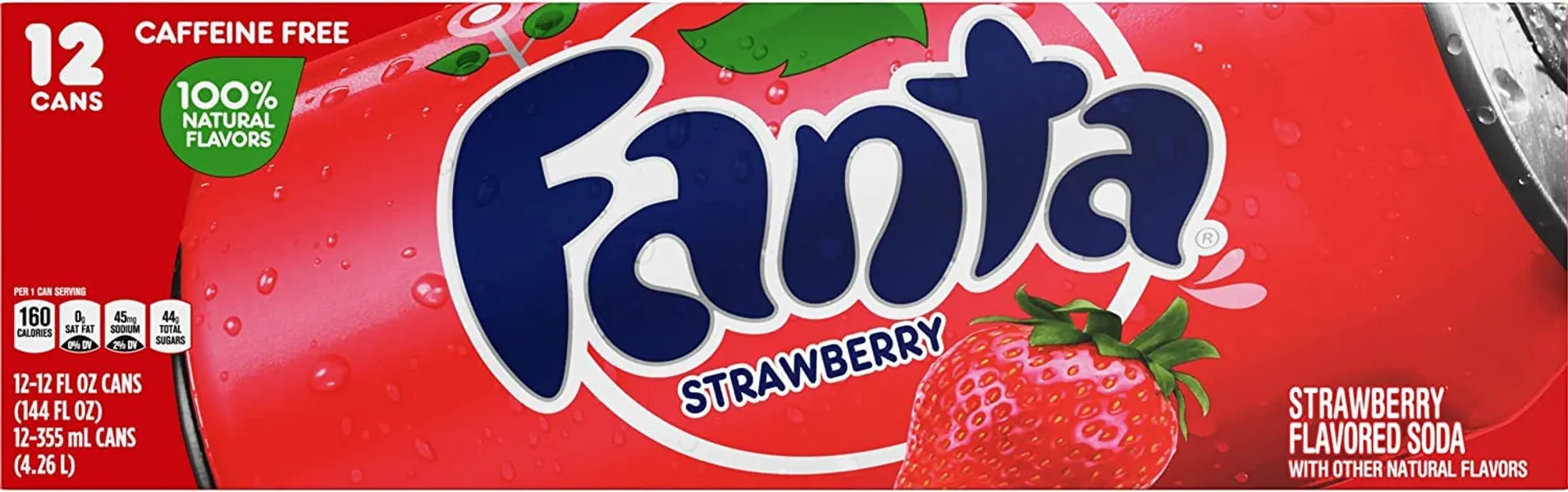 Fanta Strawberry Can - 24 Case